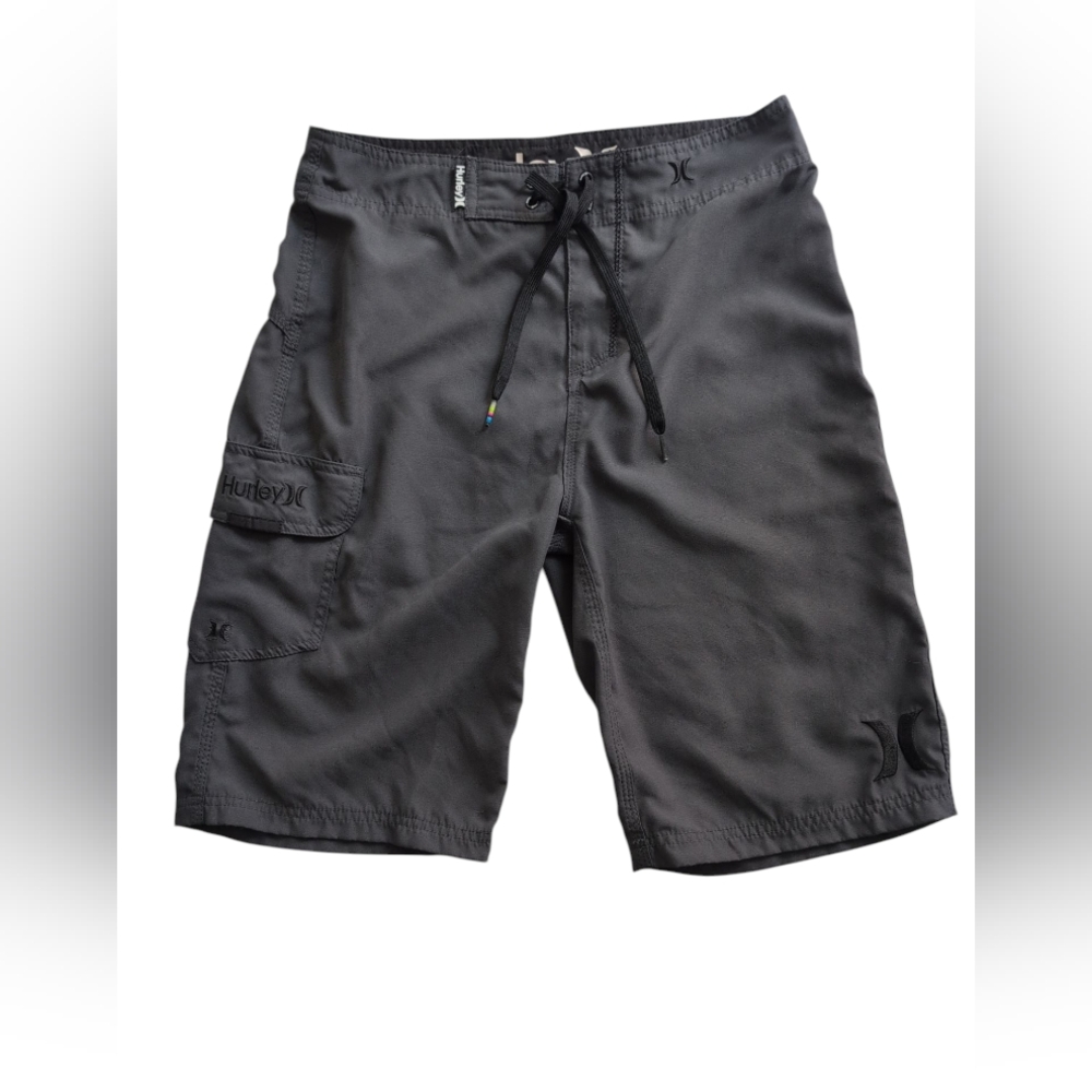 Hurley Men's Shorts 28 Grey Cargo Board Skater Swim Casual Everyday Outdoor